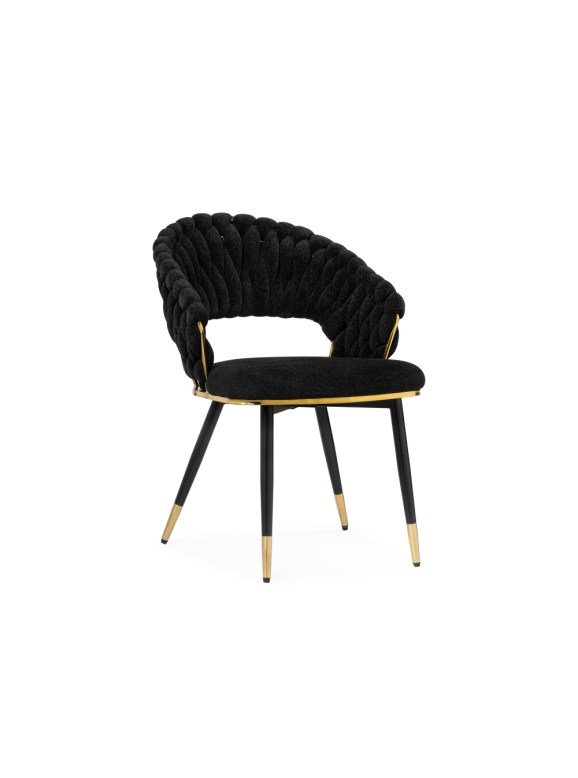 Стул на металлокаркасе Rakel black / gold