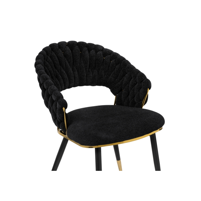 Стул на металлокаркасе Rakel black / gold