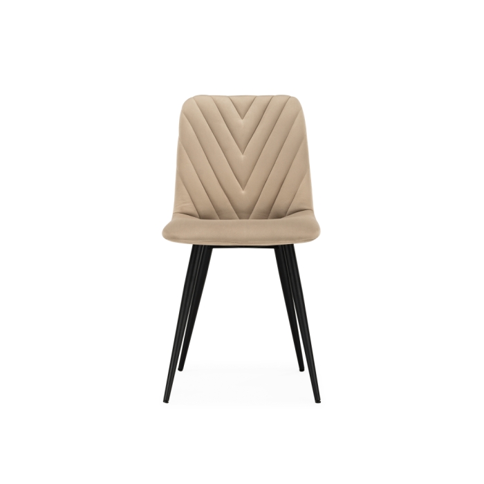 Стул на металлокаркасе Ральф бежевый / черный