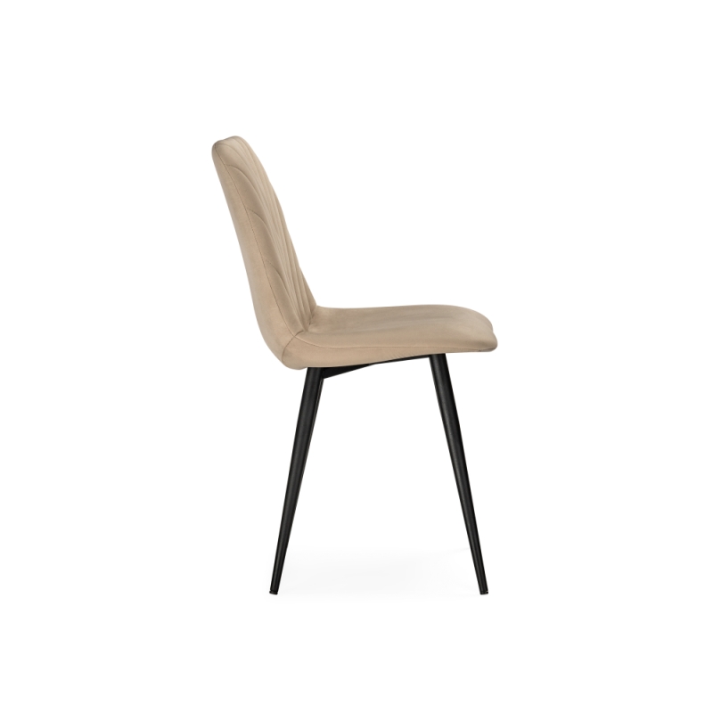 Стул на металлокаркасе Ральф бежевый / черный