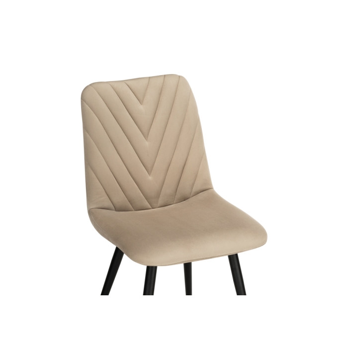 Стул на металлокаркасе Ральф бежевый / черный