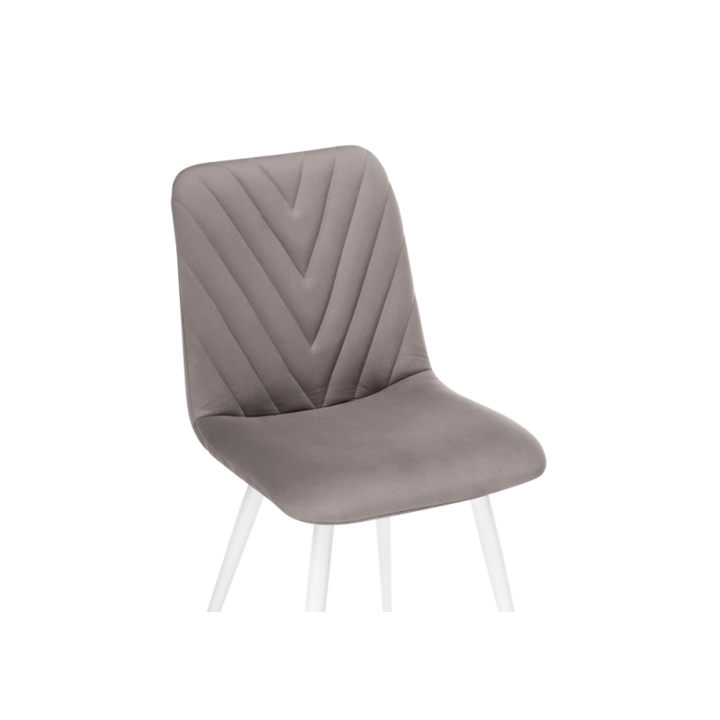 Стул на металлокаркасе Ральф латте / белый