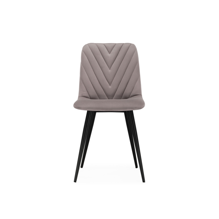 Стул на металлокаркасе Ральф латте / черный