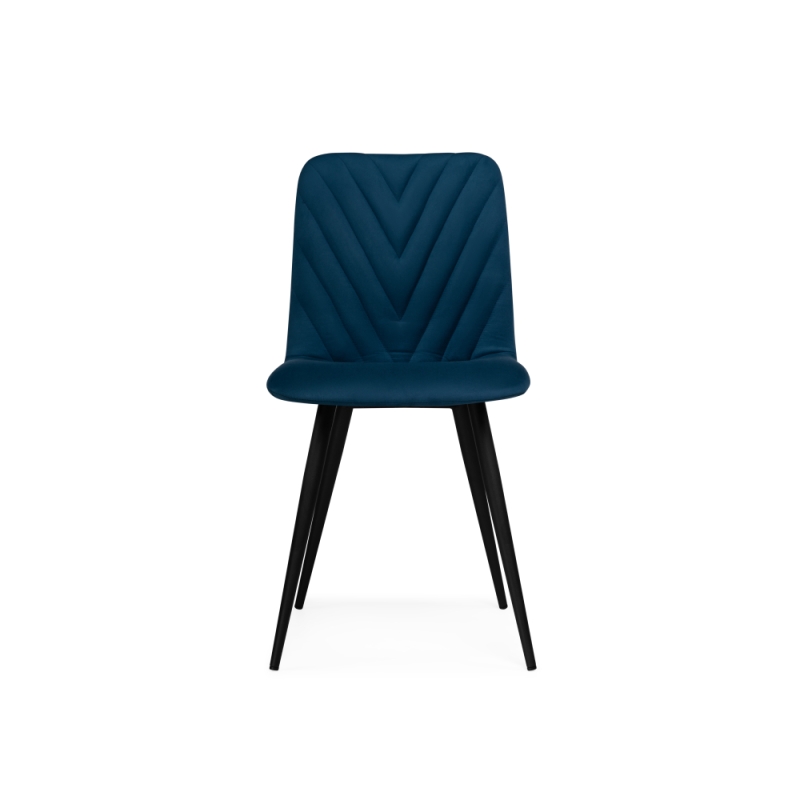 Стул на металлокаркасе Ральф синий / черный