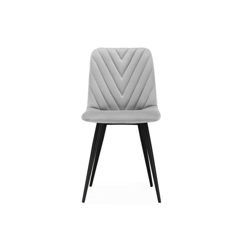 Стул на металлокаркасе Ральф светло-серый / черный