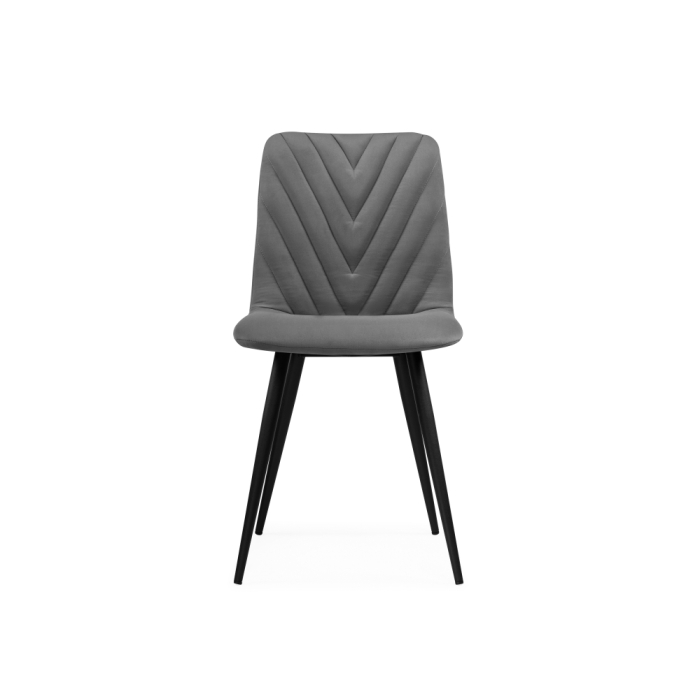 Стул на металлокаркасе Ральф темно-серый / черный