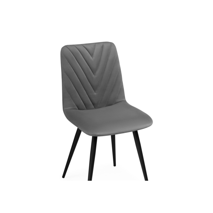 Стул на металлокаркасе Ральф темно-серый / черный