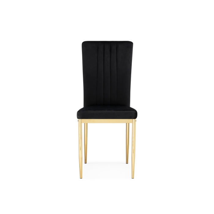 Стул на металлокаркасе Rek black / gold