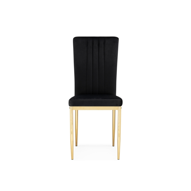 Стул на металлокаркасе Rek black / gold