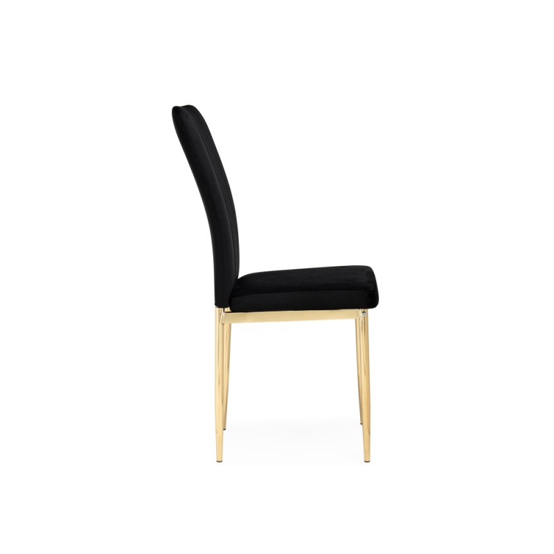 Стул на металлокаркасе Rek black / gold