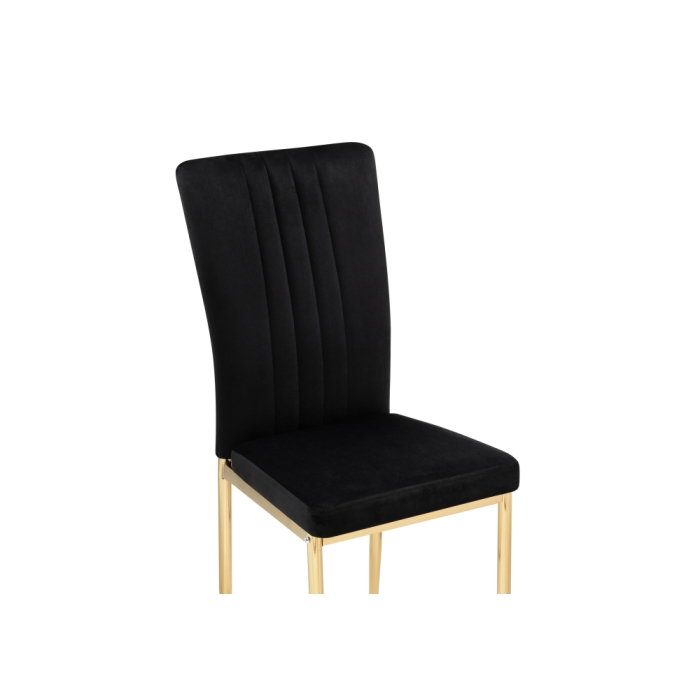 Стул на металлокаркасе Rek black / gold