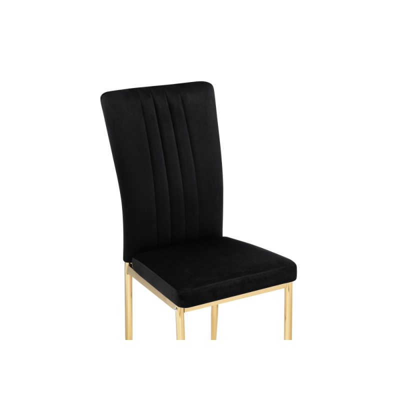 Стул на металлокаркасе Rek black / gold