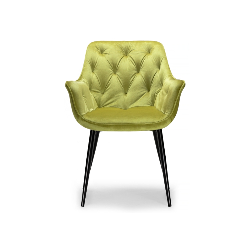 Стул на металлокаркасе Remo khaki / black