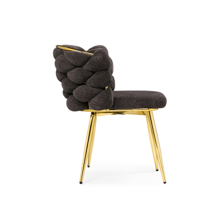 Стул на металлокаркасе Rendi gold / gray