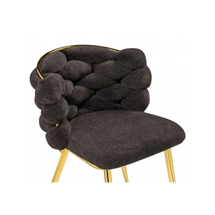 Стул на металлокаркасе Rendi gold / gray