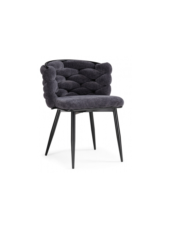 Стул на металлокаркасе Rendi gray-blue / black