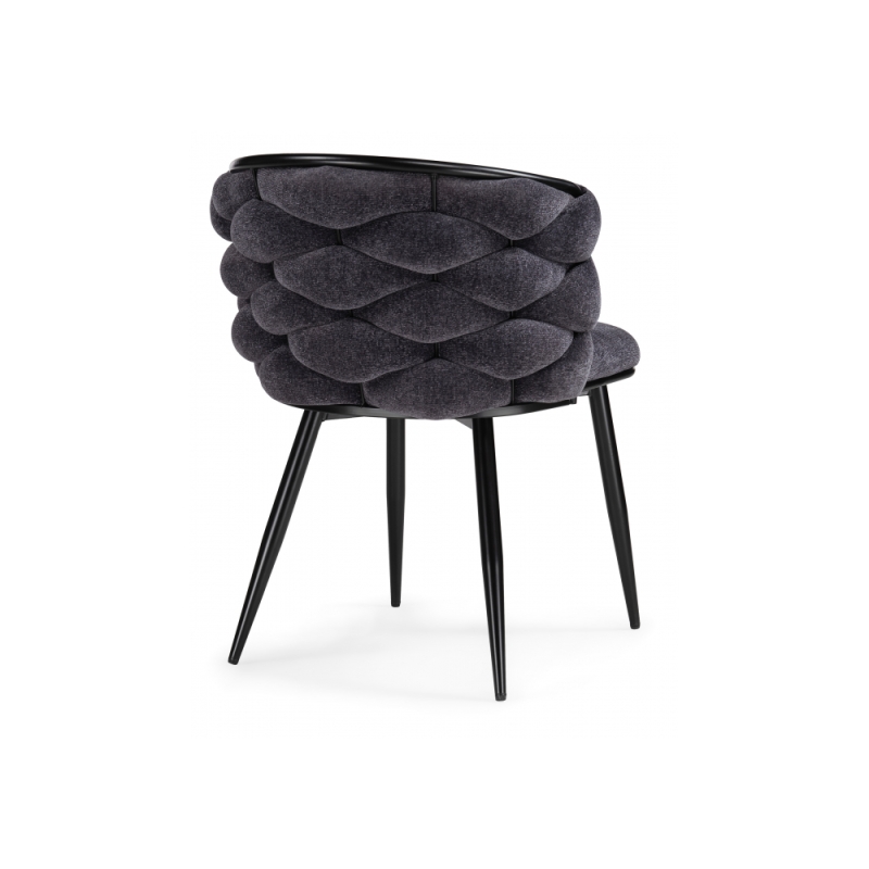 Стул на металлокаркасе Rendi gray-blue / black