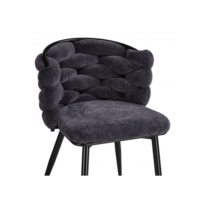 Стул на металлокаркасе Rendi gray-blue / black