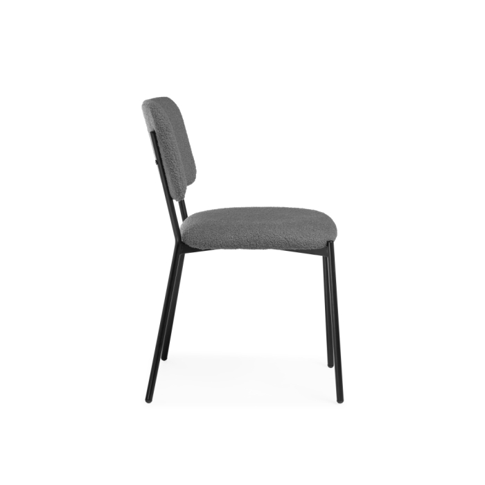 Стул на металлокаркасе Reparo dark gray / black