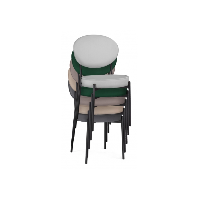 Стул на металлокаркасе Ройс антрацитовый / черный