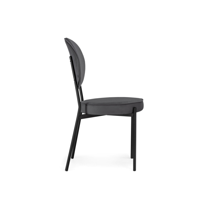 Стул на металлокаркасе Ройс антрацитовый / черный