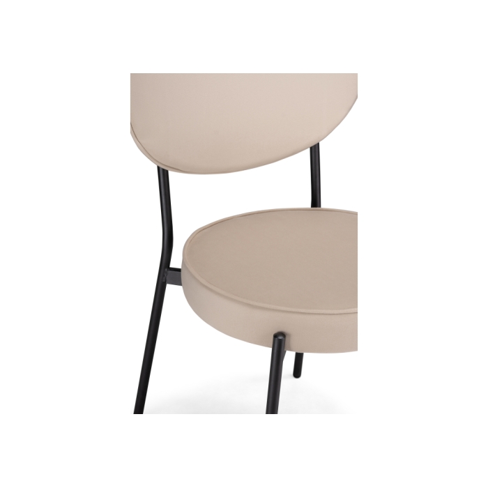 Стул на металлокаркасе Ройс бежевый / черный