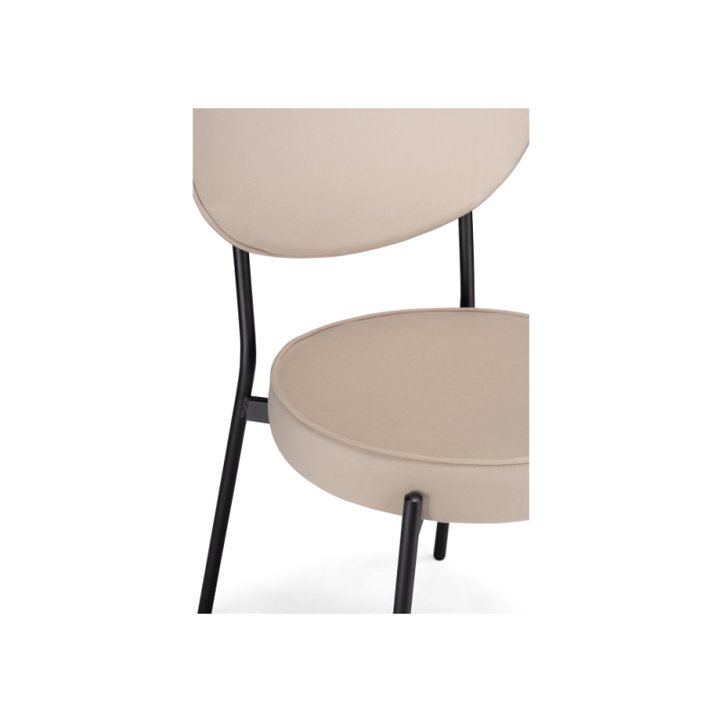 Стул на металлокаркасе Ройс бежевый / черный