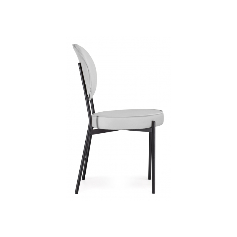 Стул на металлокаркасе Ройс серый / черный