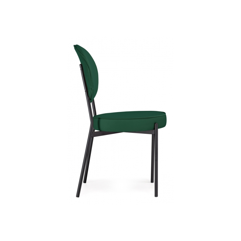 Стул на металлокаркасе Ройс зеленый / черный