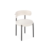 Стул на металлокаркасе Rudi white / black