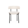 Стул на металлокаркасе Rudi white / black
