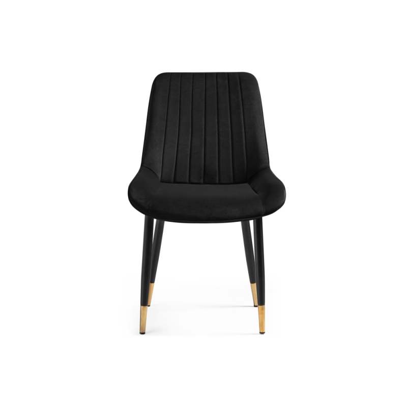 Стул на металлокаркасе Seda 1 black / gold / black