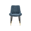 Стул на металлокаркасе Seda 1 blue / black / gold