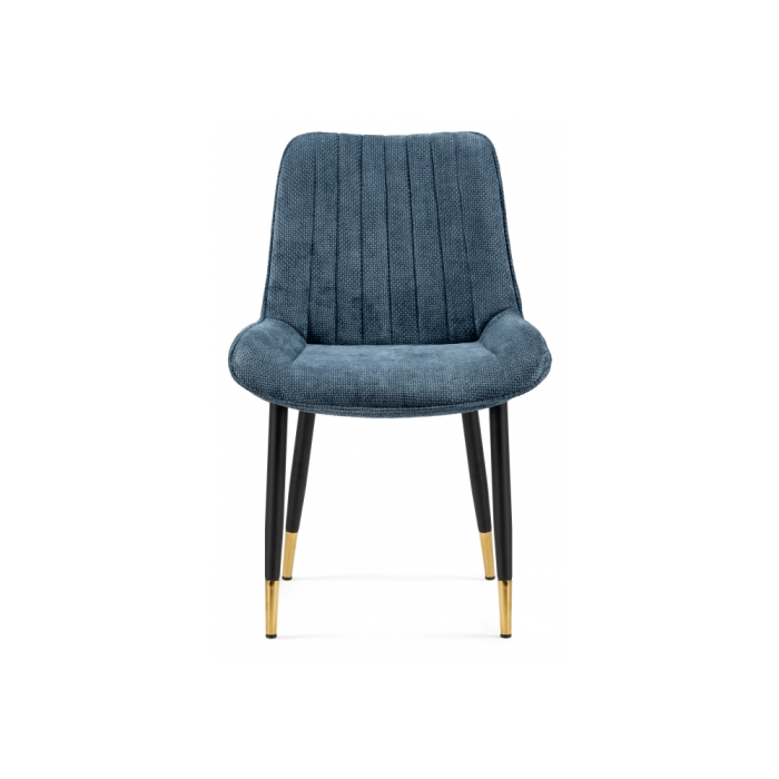 Стул на металлокаркасе Seda 1 blue / black / gold