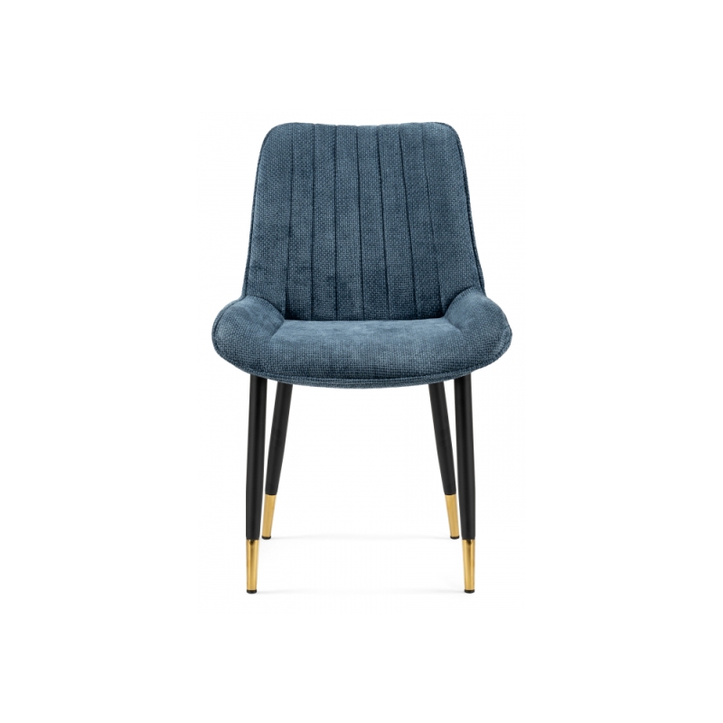 Стул на металлокаркасе Seda 1 blue / black / gold
