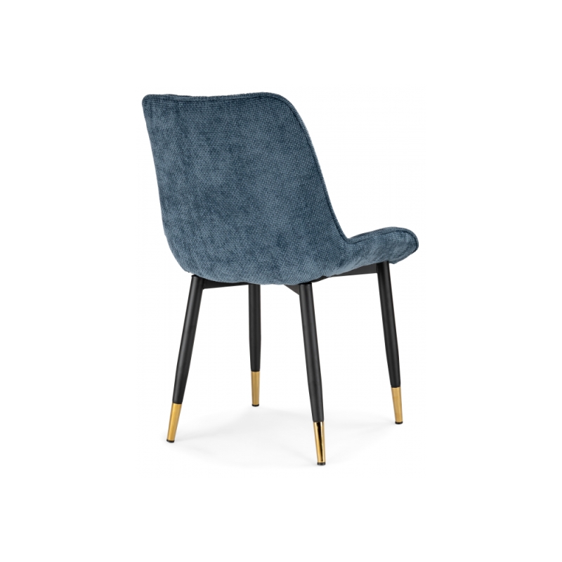 Стул на металлокаркасе Seda 1 blue / black / gold