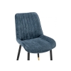 Стул на металлокаркасе Seda 1 blue / black / gold