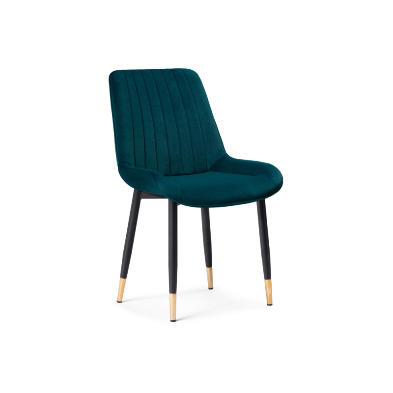 Стул на металлокаркасе Seda 1 green / gold / black
