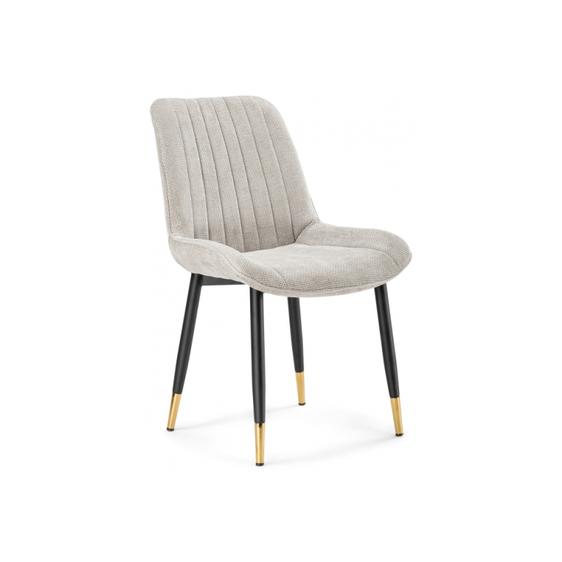 Стул на металлокаркасе Seda 1 latte / black / gold