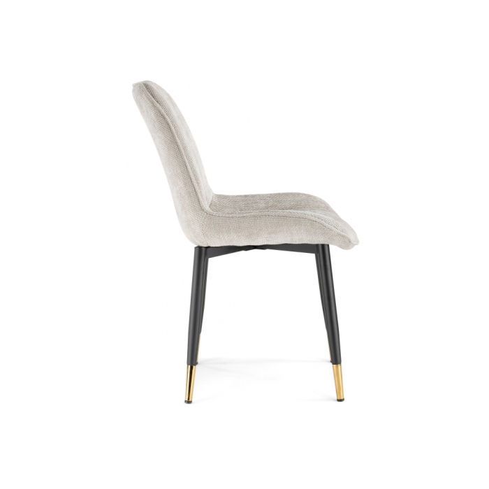 Стул на металлокаркасе Seda 1 latte / black / gold