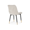 Стул на металлокаркасе Seda 1 latte / black / gold
