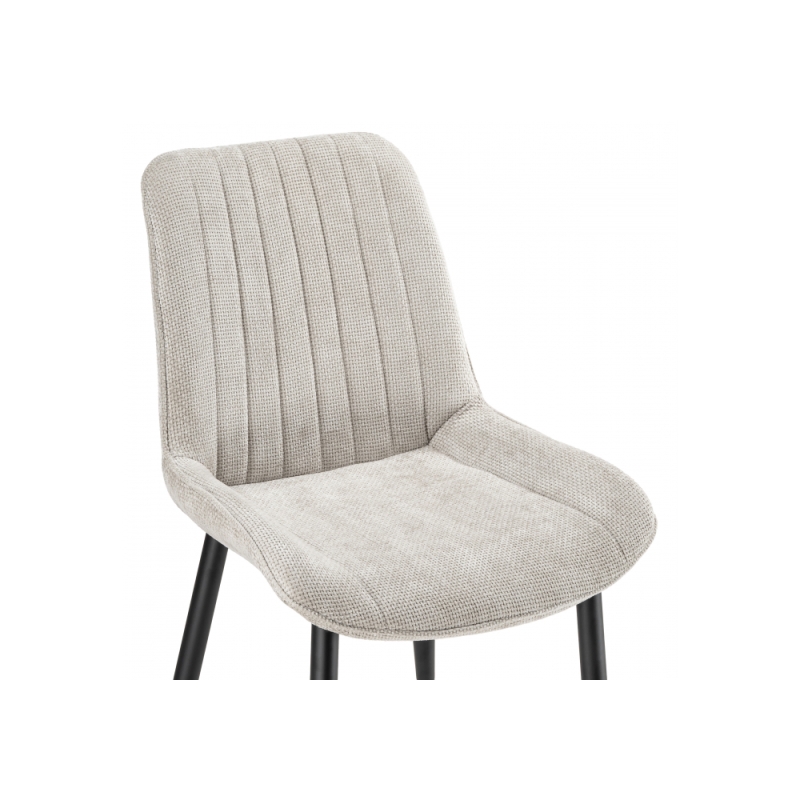 Стул на металлокаркасе Seda 1 latte / black / gold