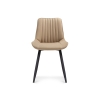 Стул на металлокаркасе Седа бежевый / черный