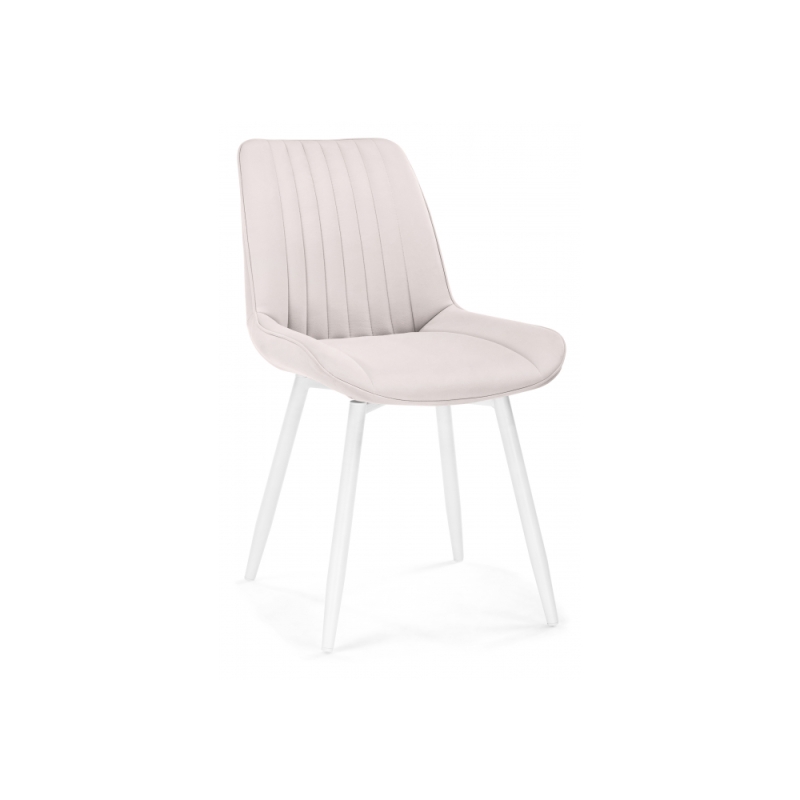 Стул на металлокаркасе Седа К крутящийся молочный / белый