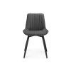 Стул на металлокаркасе Седа К крутящийся темно-серый  / черный