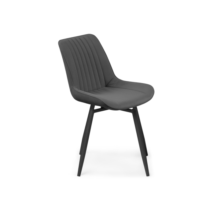 Стул на металлокаркасе Седа К крутящийся темно-серый  / черный