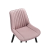 Стул на металлокаркасе Седа розовый / черный