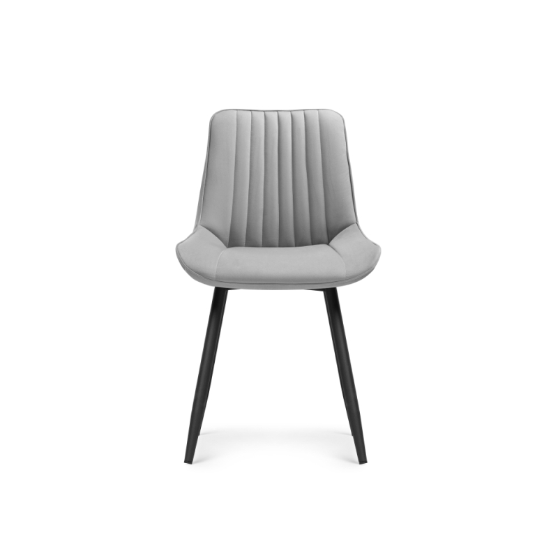 Стул на металлокаркасе Седа светло-серый / черный