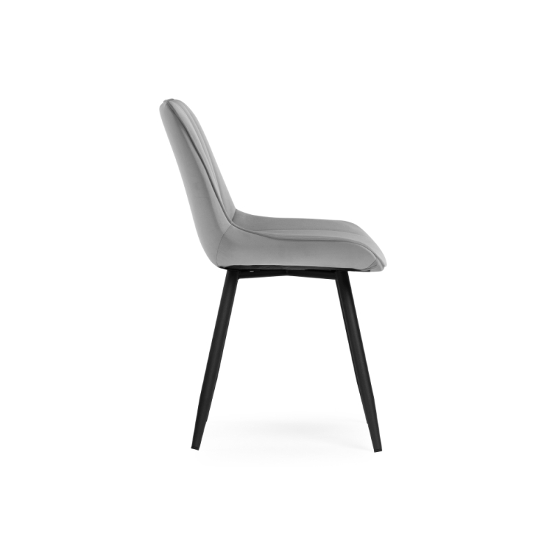 Стул на металлокаркасе Седа светло-серый / черный