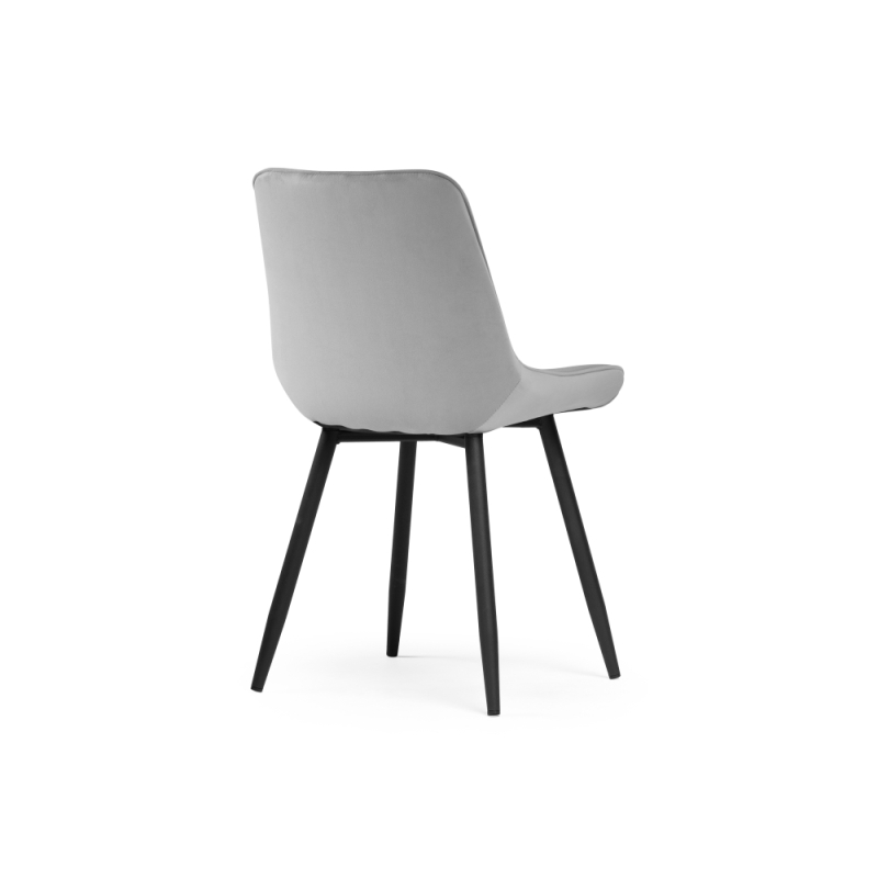 Стул на металлокаркасе Седа светло-серый / черный